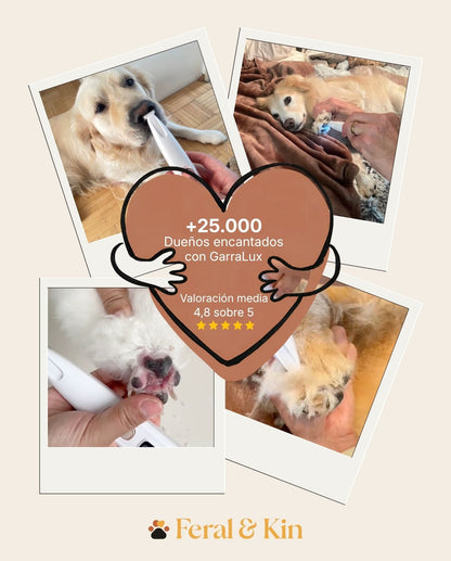 GarraLux™ — Cuida las patas de tu perro, sin ruido ni estrés, desde casa