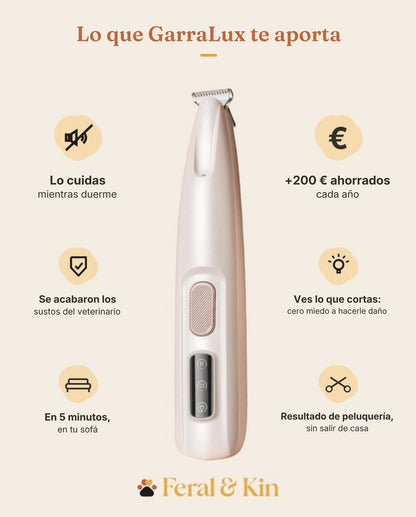 Lo que GarraLux te aporta: lo cuidas mientras duerme, +200 € ahorrados cada año